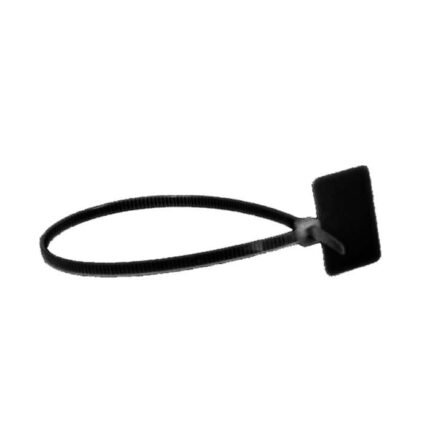 AMARRA PLASTICA CON IDENTIFICACION DE 3.6X205MM NEGRA (BOLSA 100 UNDS)